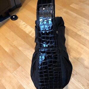 Brighton nylon and leather handbag gently used